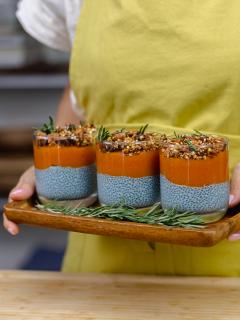 Low-Carb Carrot Cake Chia Jars