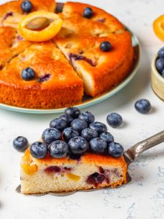 Low-Carb Triple Berry Clafoutis