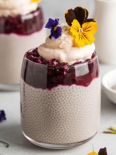 Mulled Berry Chia Parfaits