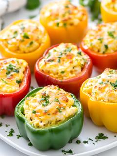 Quick Keto Mini Pizza Pepper Boats